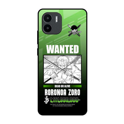 Zoro Wanted Redmi A1 Glass Back Cover Online