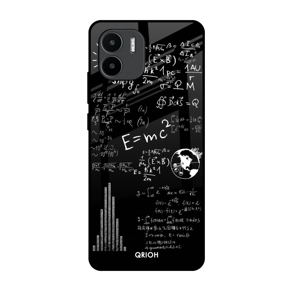 Funny Math Redmi A1 Glass Back Cover Online