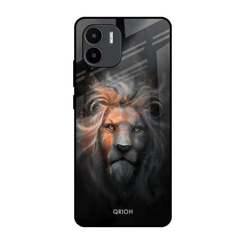 Devil Lion Redmi A1 Glass Back Cover Online