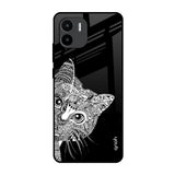 Kitten Mandala Redmi A1 Glass Back Cover Online