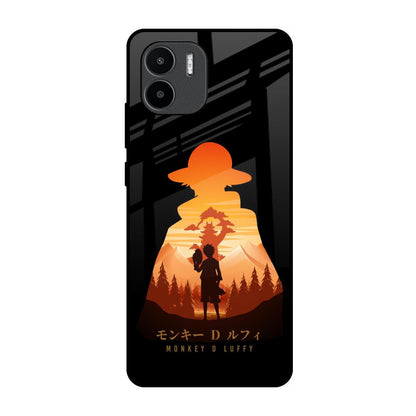 Luffy One Piece Redmi A1 Glass Back Cover Online