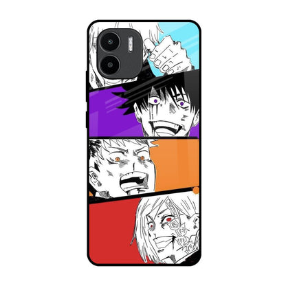 Anime Sketch Redmi A1 Glass Back Cover Online