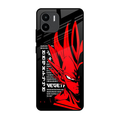 Red Vegeta Redmi A1 Glass Back Cover Online