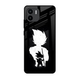 Monochrome Goku Redmi A1 Glass Back Cover Online