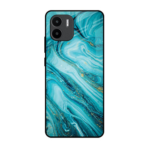 Ocean Marble Redmi A1 Glass Back Cover Online