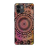 Floral Mandala Redmi A1 Glass Back Cover Online