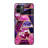 Electroplated Geometric Marble Redmi A1 Glass Back Cover Online