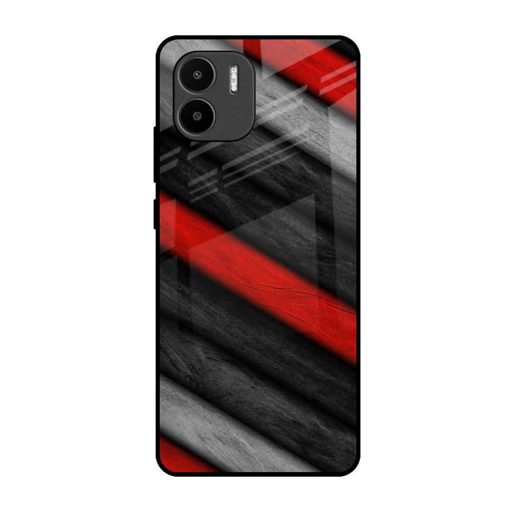 Soft Wooden Texture Redmi A1 Glass Back Cover Online