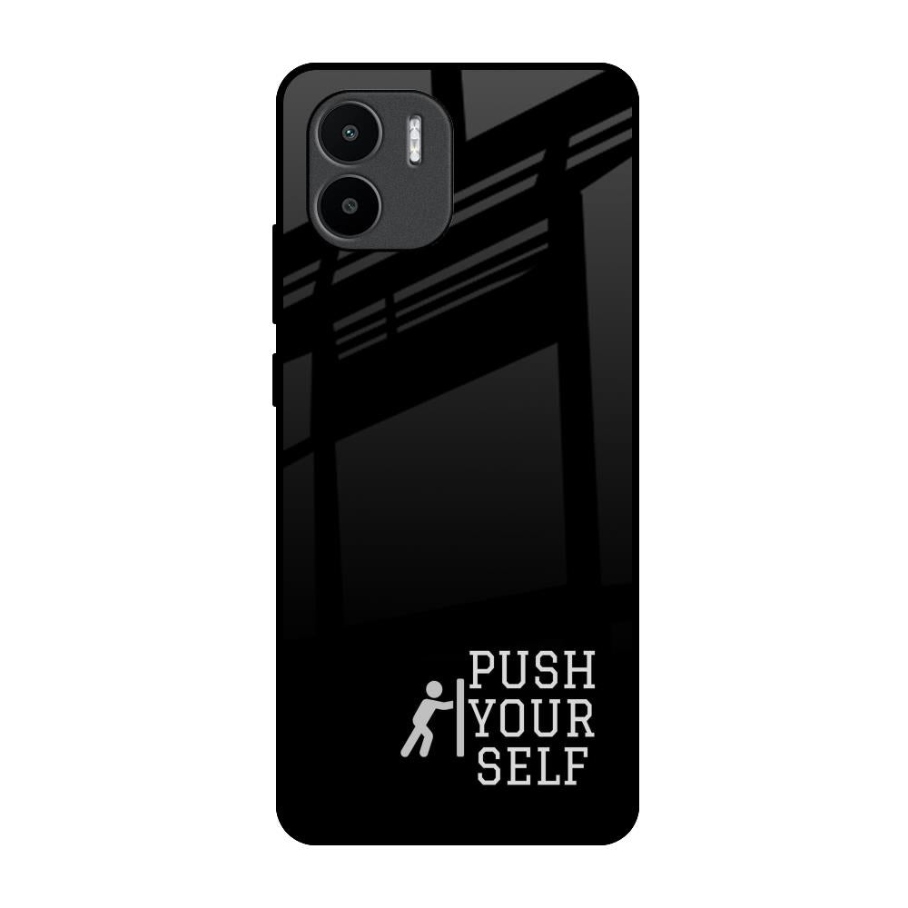 Push Your Self Redmi A1 Glass Back Cover Online