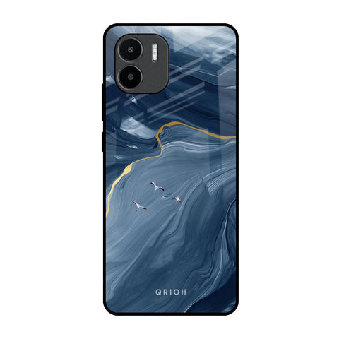 Deep Ocean Marble Redmi A1 Glass Back Cover Online