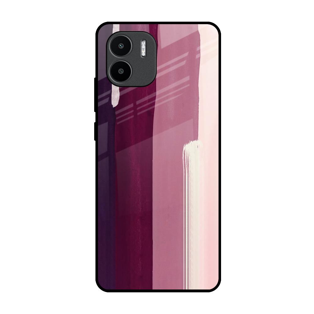 Brush Stroke Art Redmi A1 Glass Back Cover Online