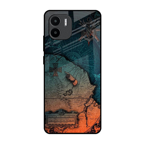 Geographical Map Redmi A1 Glass Back Cover Online