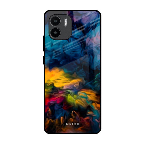 Multicolor Oil Painting Redmi A1 Glass Back Cover Online