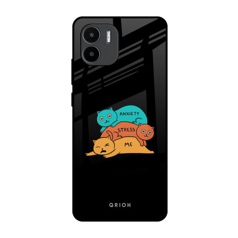 Anxiety Stress Redmi A1 Glass Back Cover Online