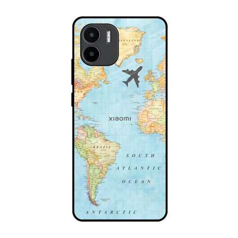 Fly Around The World Redmi A1 Glass Back Cover Online