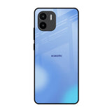 Vibrant Blue Texture Redmi A1 Glass Back Cover Online