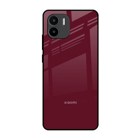 Classic Burgundy Redmi A1 Glass Back Cover Online