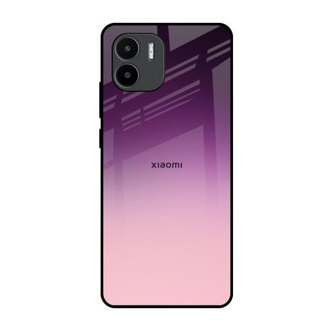 Purple Gradient Redmi A1 Glass Back Cover Online