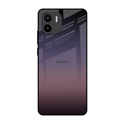 Grey Ombre Redmi A1 Glass Back Cover Online