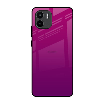 Magenta Gradient Redmi A1 Glass Back Cover Online