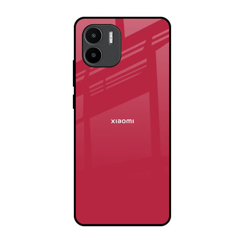 Solo Maroon Redmi A1 Glass Back Cover Online
