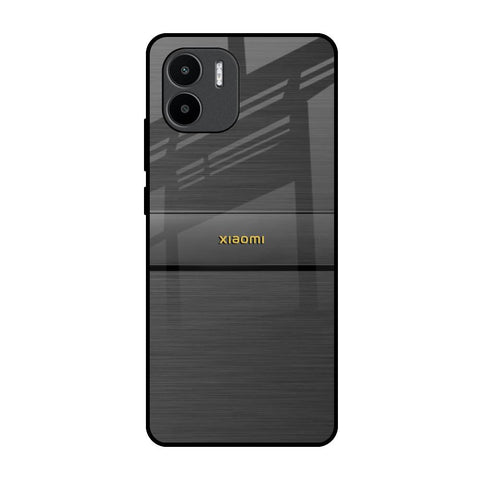 Grey Metallic Glass Redmi A1 Glass Back Cover Online