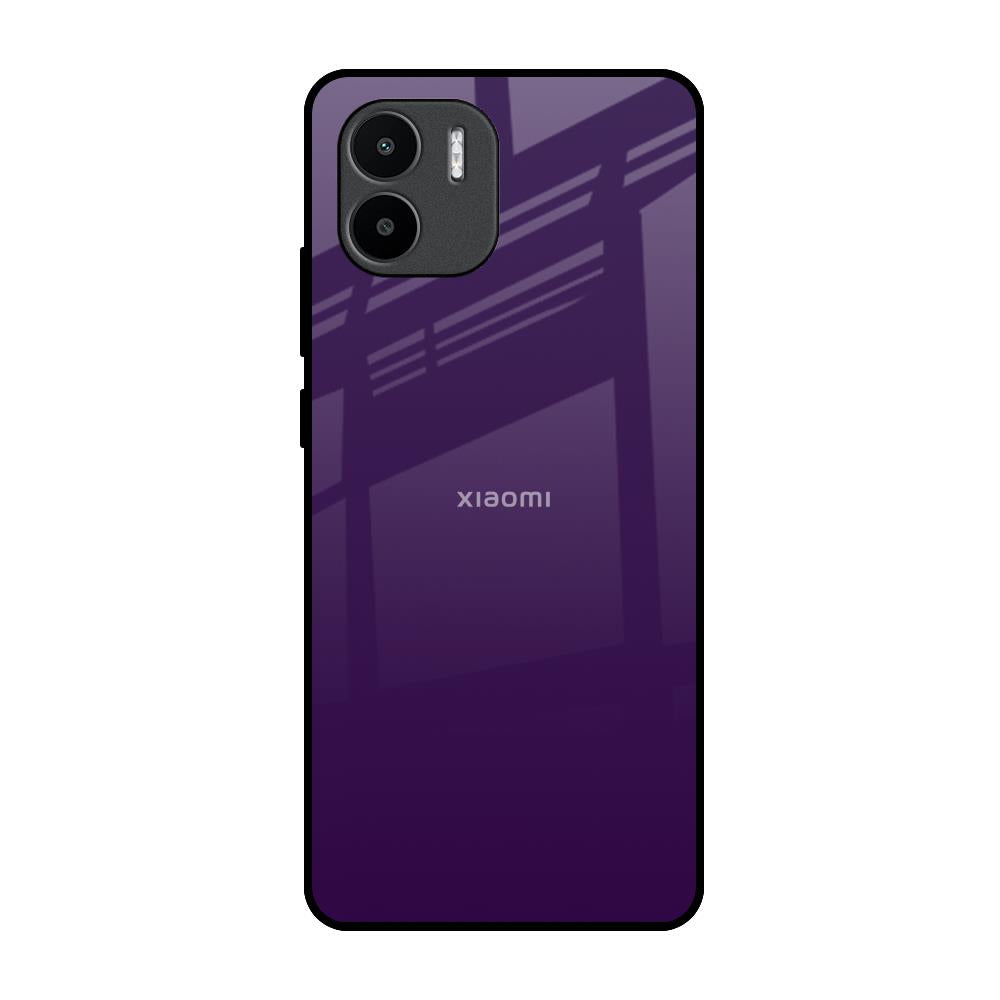 Dark Purple Redmi A1 Glass Back Cover Online