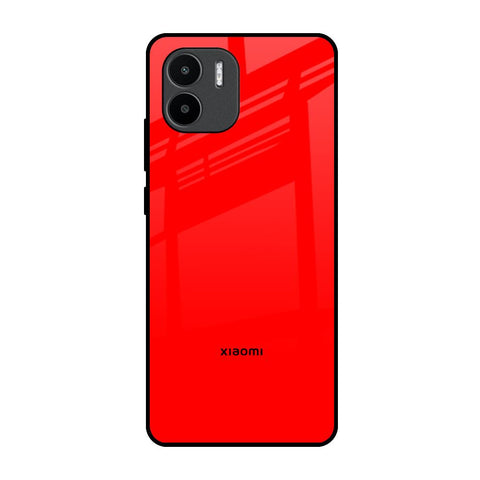Blood Red Redmi A1 Glass Back Cover Online