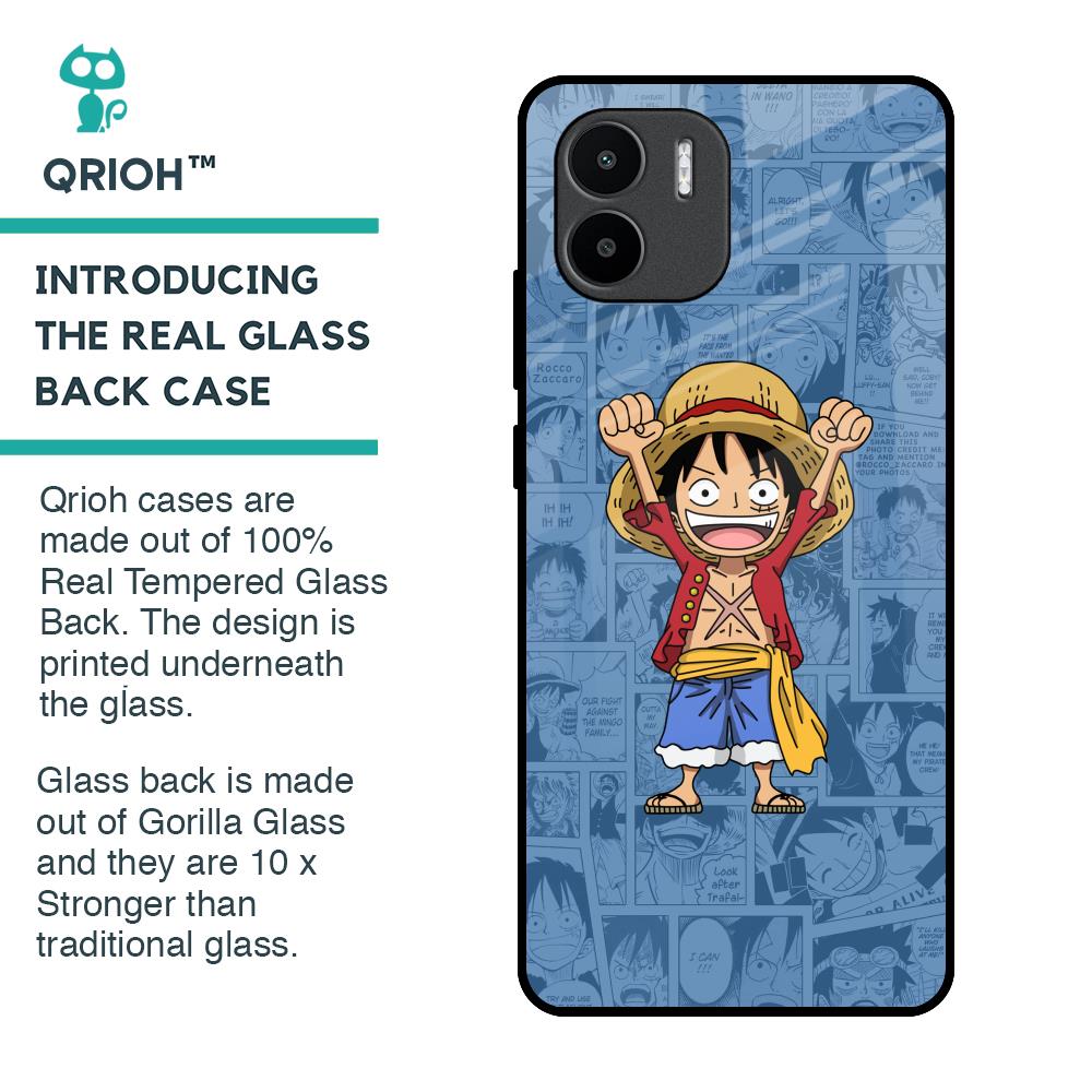 Chubby Anime Glass Case for Redmi A1