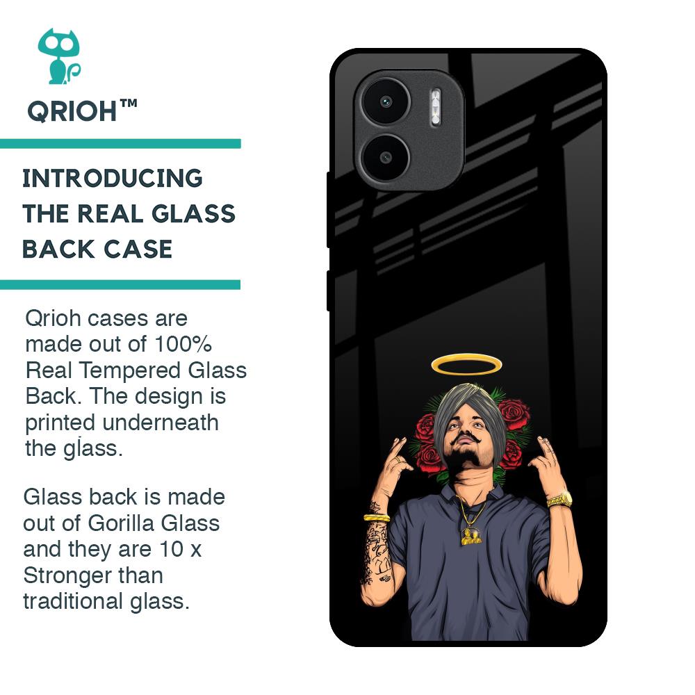 Punjabi Singer Poster Glass Case for Redmi A1