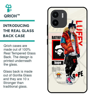 Bape Luffy Glass Case for Redmi A1