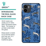 Blue Cheetah Glass Case for Redmi A1