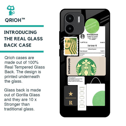 Coffee Latte Glass Case for Redmi A1