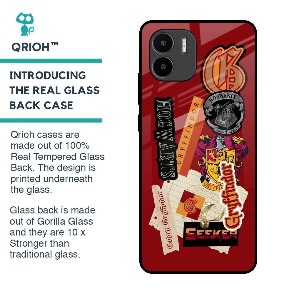 Gryffindor Glass Case for Redmi A1