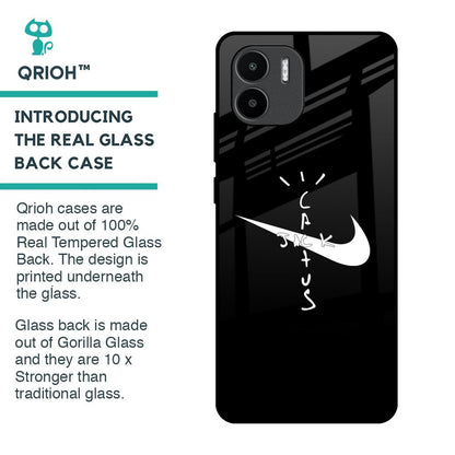 Jack Cactus Glass Case for Redmi A1