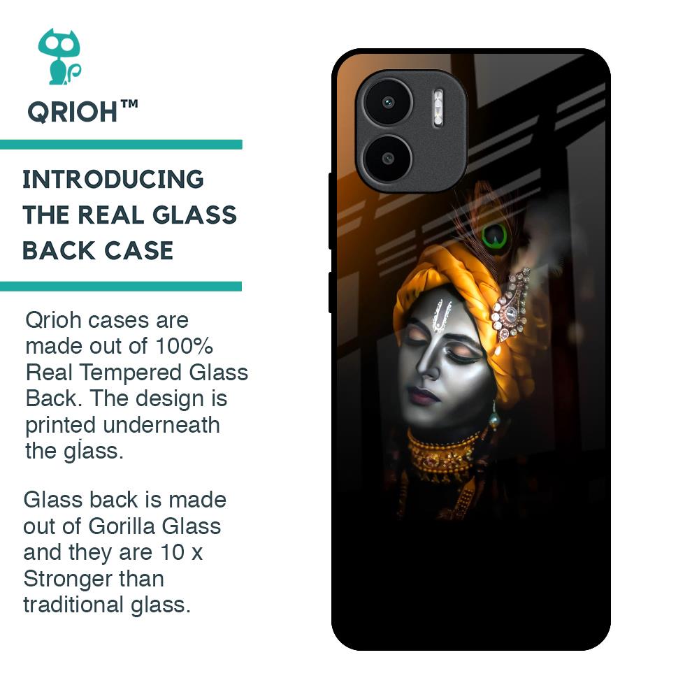 Ombre Krishna Glass Case for Redmi A1
