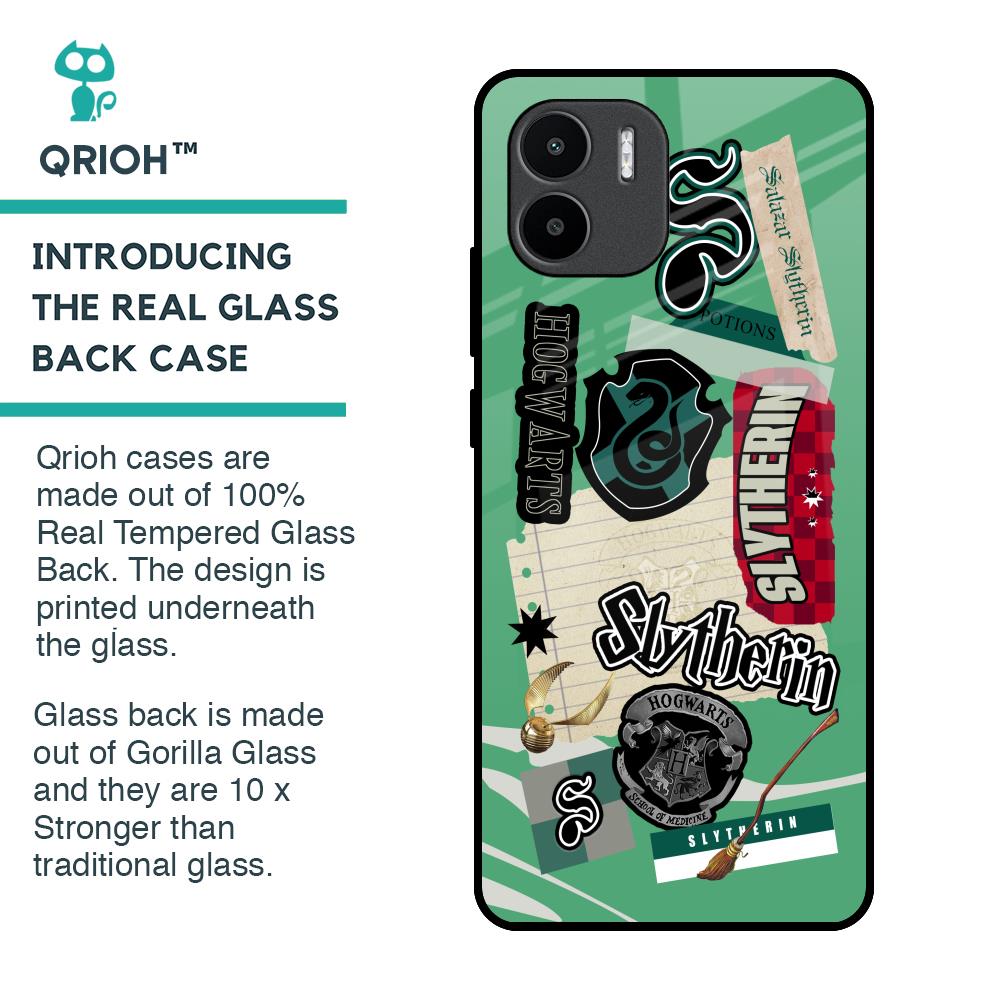 Slytherin Glass Case for Redmi A1
