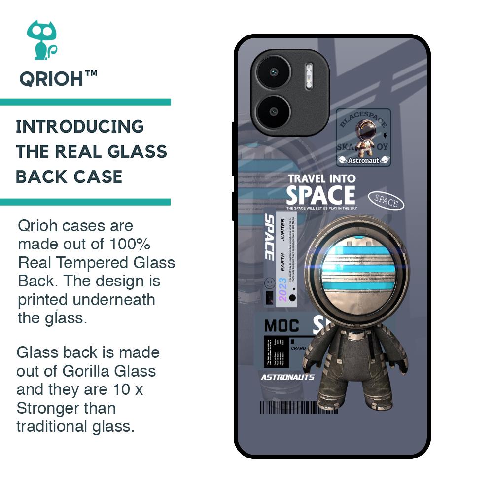 Space Travel Glass Case for Redmi A1