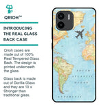 Travel Map Glass Case for Redmi A1