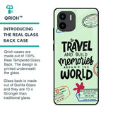 Travel Stamps Glass Case for Redmi A1