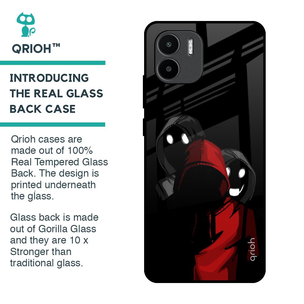 Shadow Character Glass Case for Redmi A1