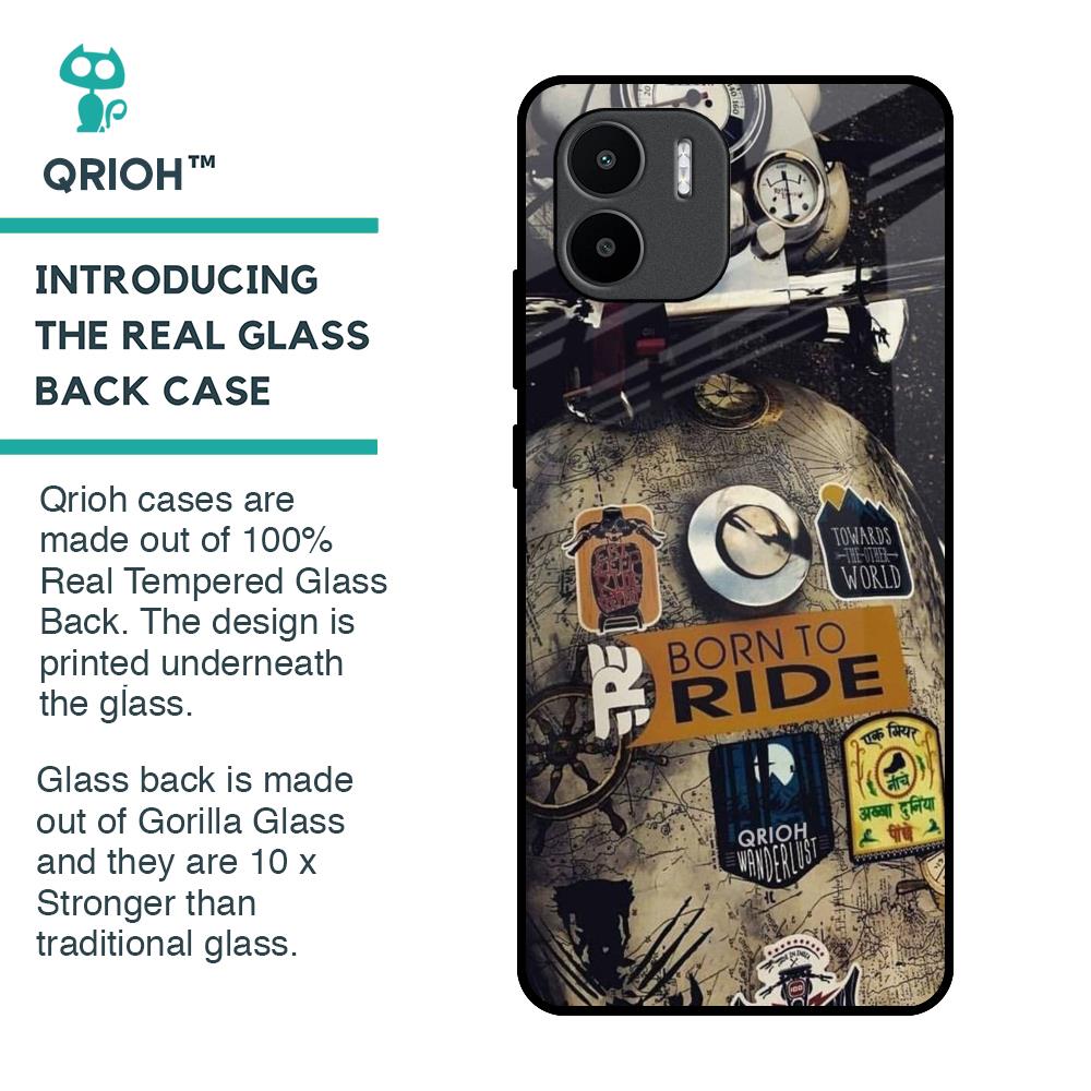 Ride Mode On Glass Case for Redmi A1