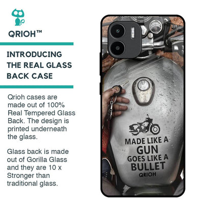 Royal Bike Glass Case for Redmi A1