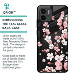 Black Cherry Blossom Glass Case for Redmi A1