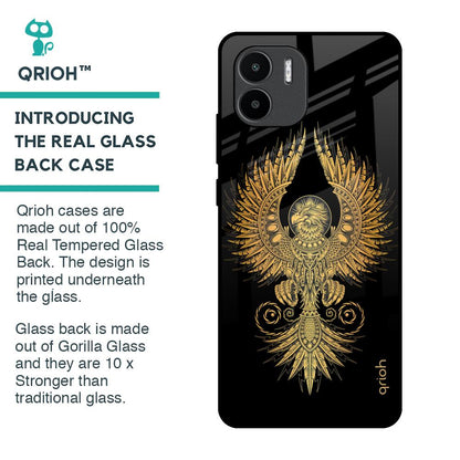 Mythical Phoenix Art Glass Case for Redmi A1
