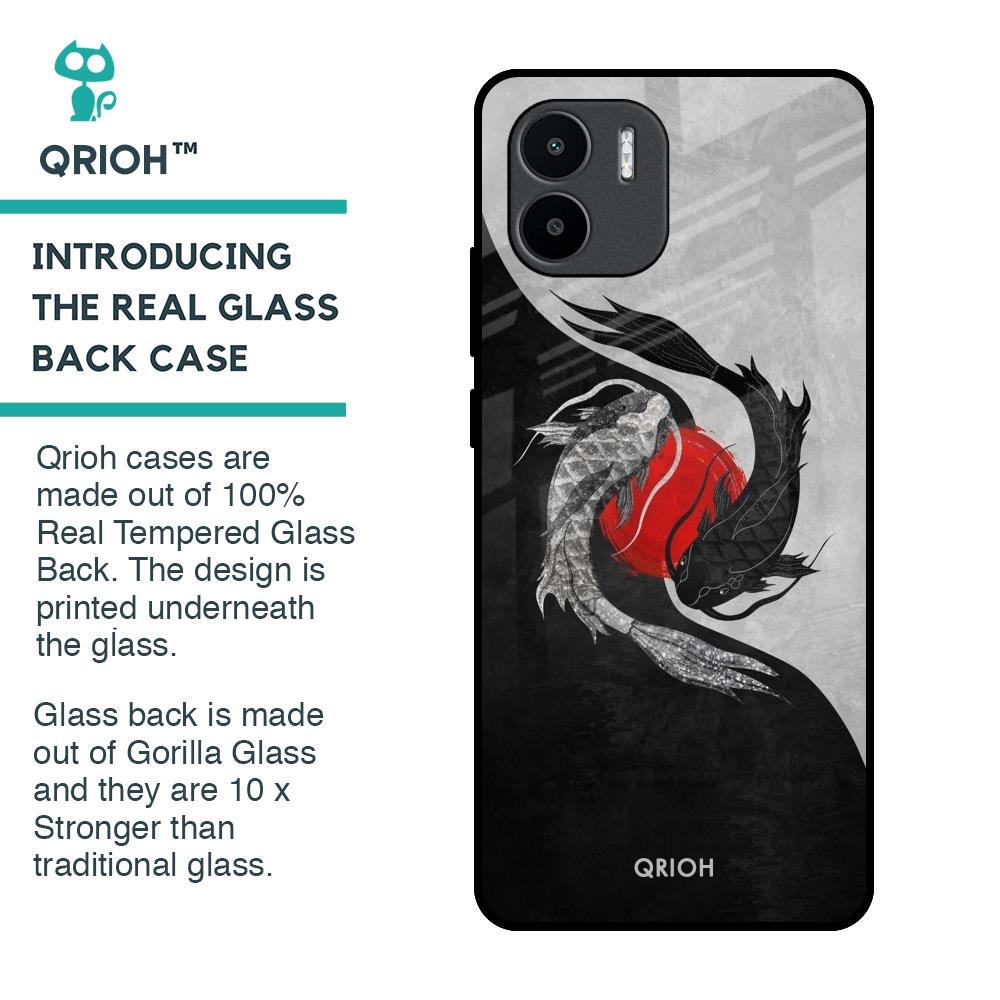 Japanese Art Glass Case for Redmi A1