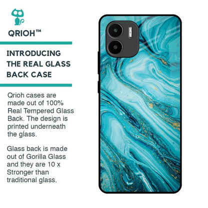 Ocean Marble Glass Case for Redmi A1