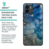Blue Cool Marble Glass Case for Redmi A1