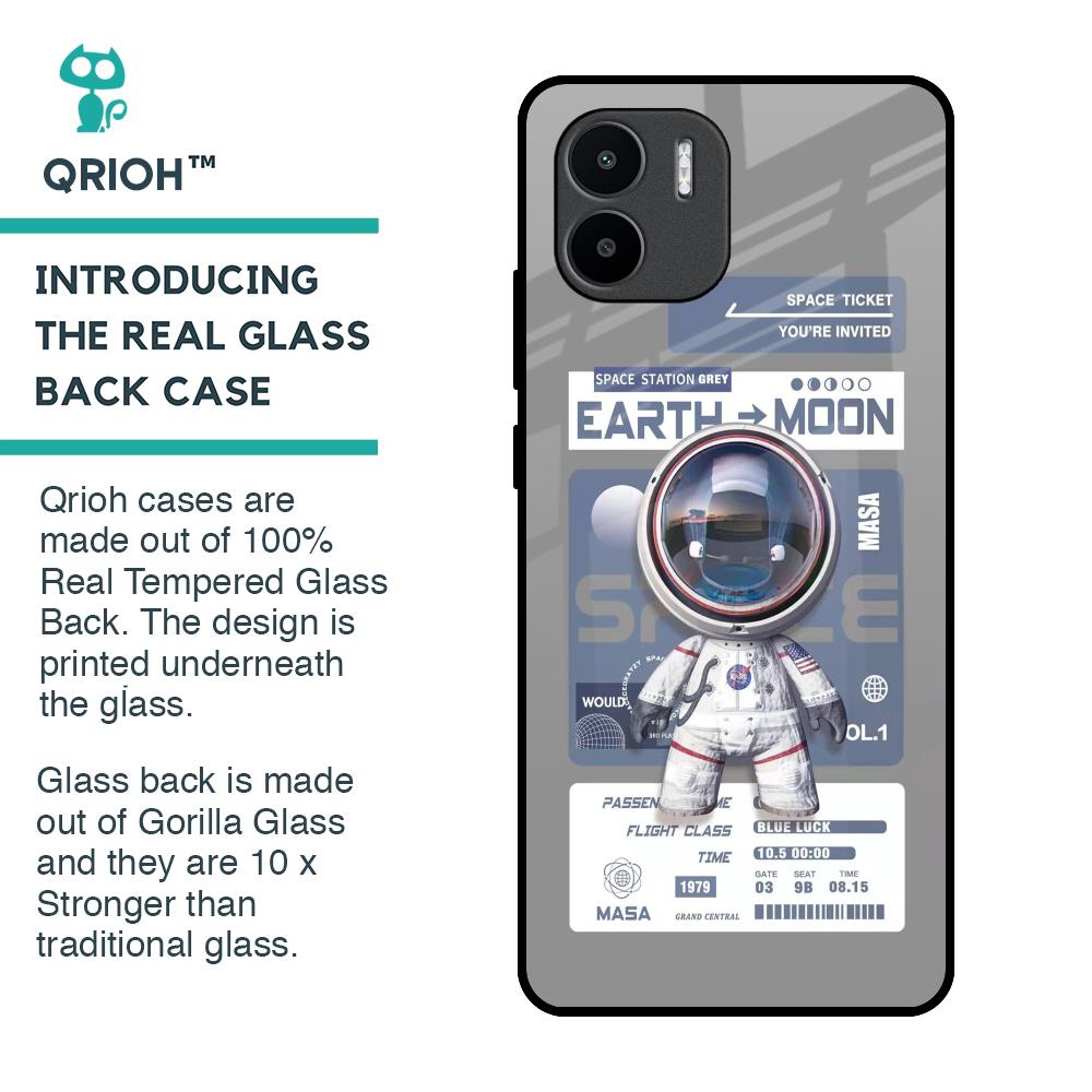 Space Flight Pass Glass Case for Redmi A1