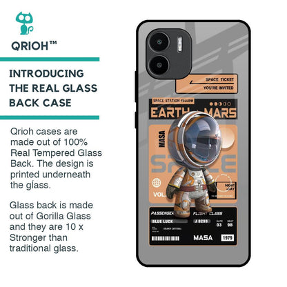 Space Ticket Glass Case for Redmi A1